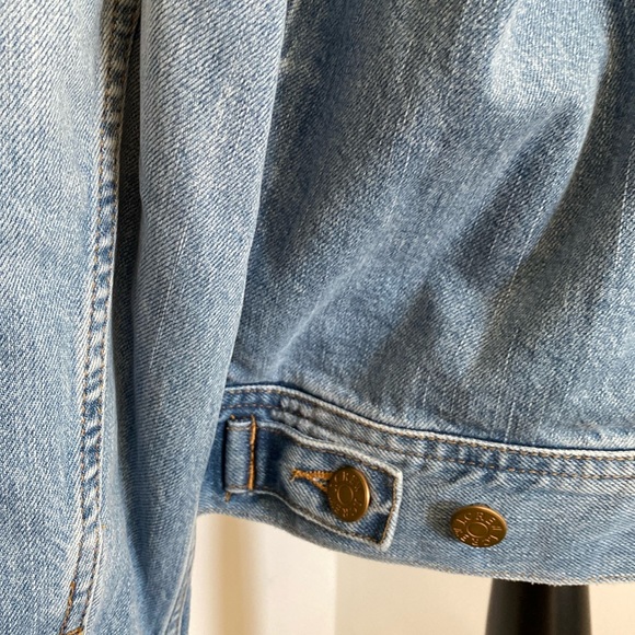 J. Crew Men's Classic Button Up Blue Denim Jacket Mens Size XL - Picture 6 of 10